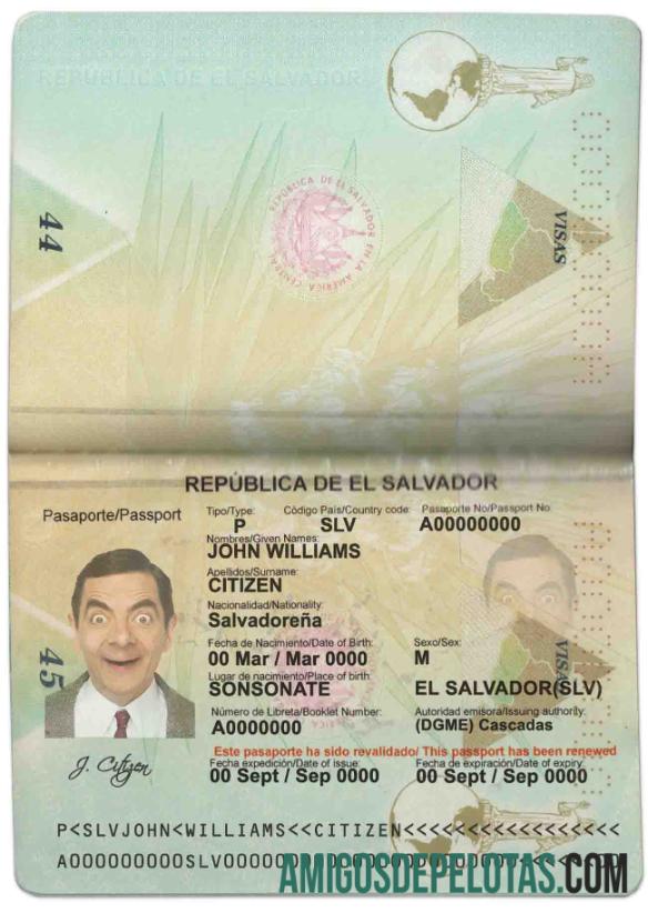 Salvador paspor makering