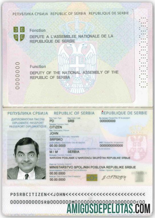 Serbia diplomatic paspor (2008 2016) desain