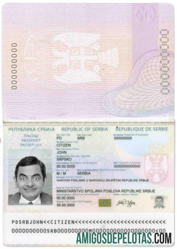 Serbia paspor (2016 ΓÇô sekarang) desain