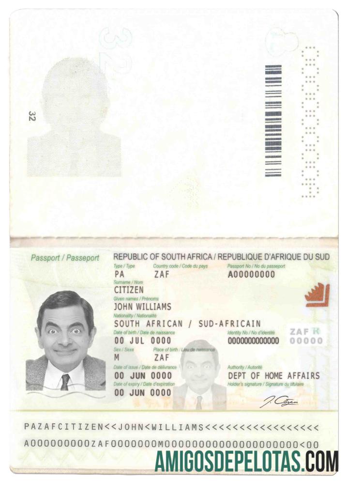 Afrika Selatan paspor (2009 ΓÇô sekarang) desain