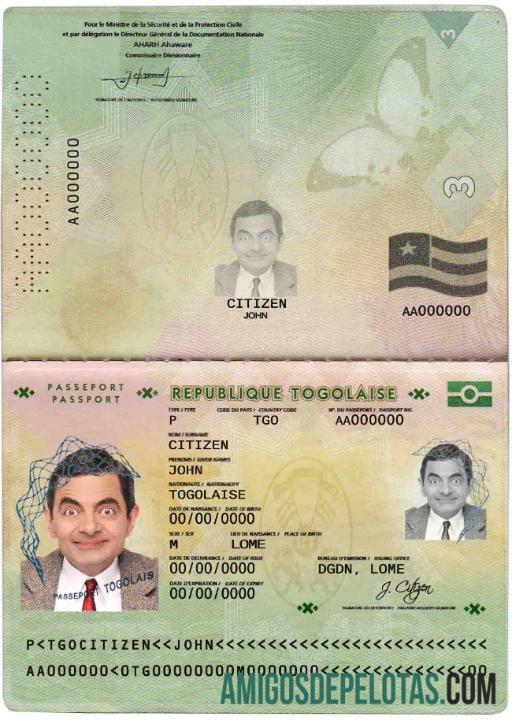 Togo paspor pratinjau