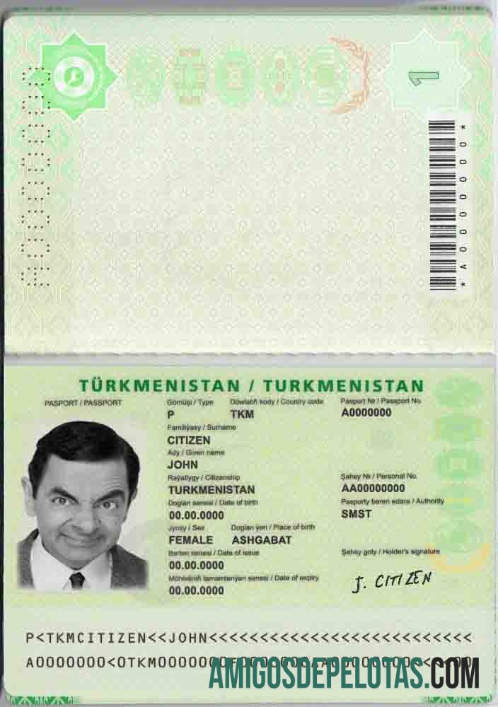Turkmenistan paspor makering