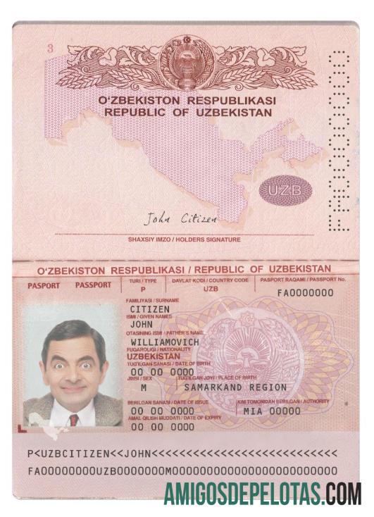 Uzbekistan paspor 2022 sekarang desain