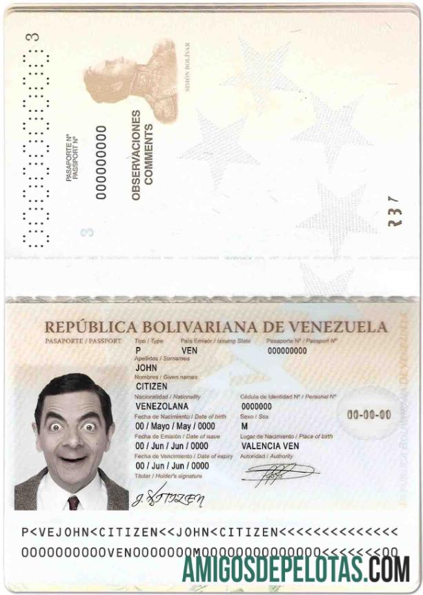 Venezuela paspor pratinjau