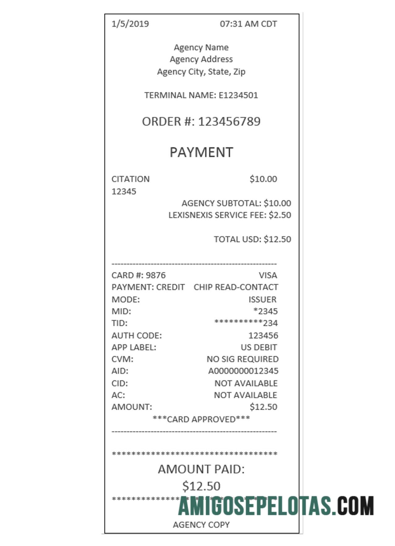 agensi Pembayaran Kwitansi desain