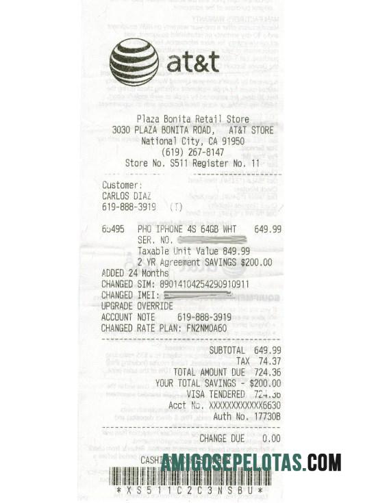 At&t telecommunications Perusahaan Kwitansi pratinjau