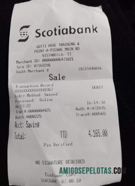 Kanada Scotiabank Pembayaran Kwitansi pratinjau