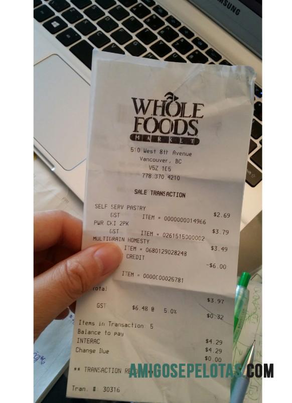 Kanada Whole foods market Pembayaran Kwitansi desain