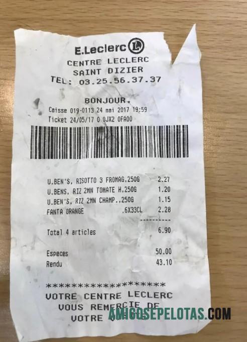 E.Leclerc Pembayaran Kwitansi templat