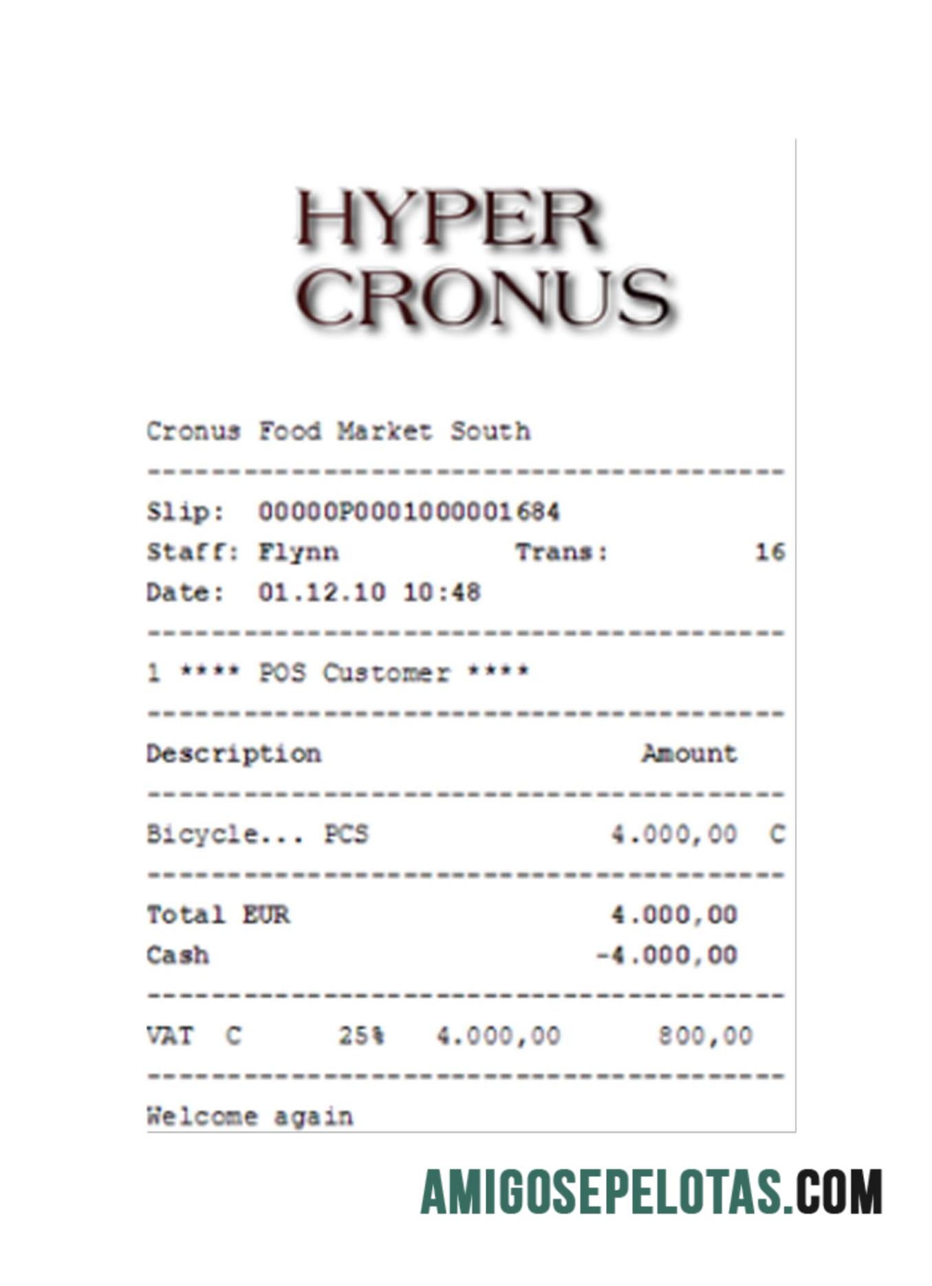 Hyper Cronus Pembayaran Kwitansi makering