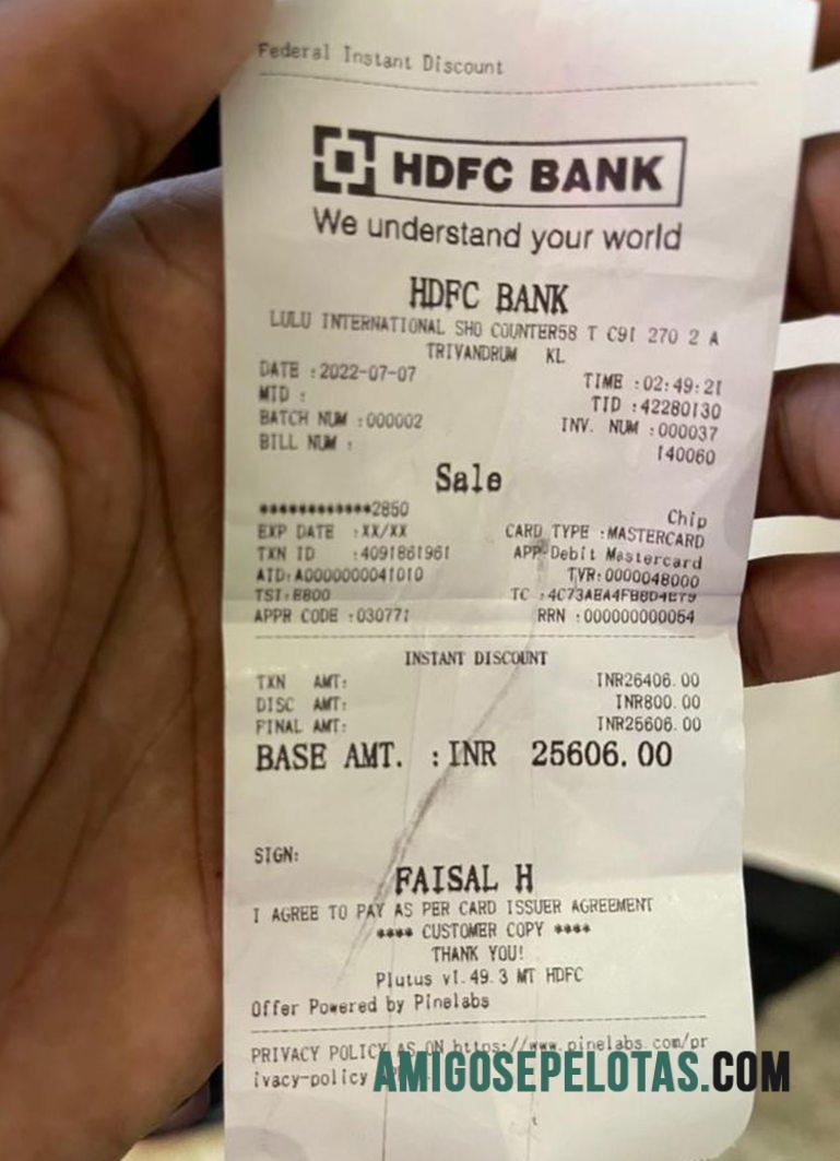 India Hdfc bank Pembayaran check makering
