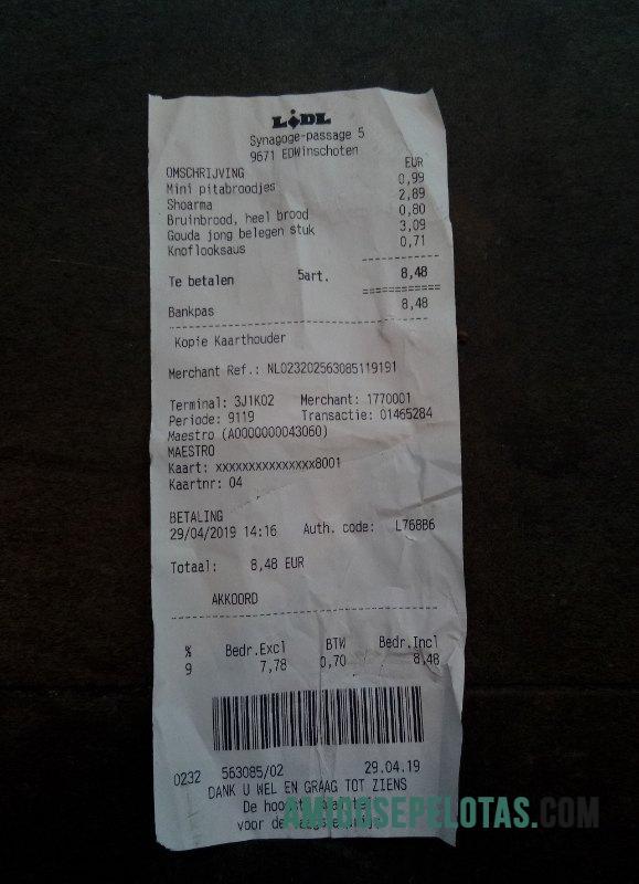 Lidl grocery store Pembayaran Kwitansi makering