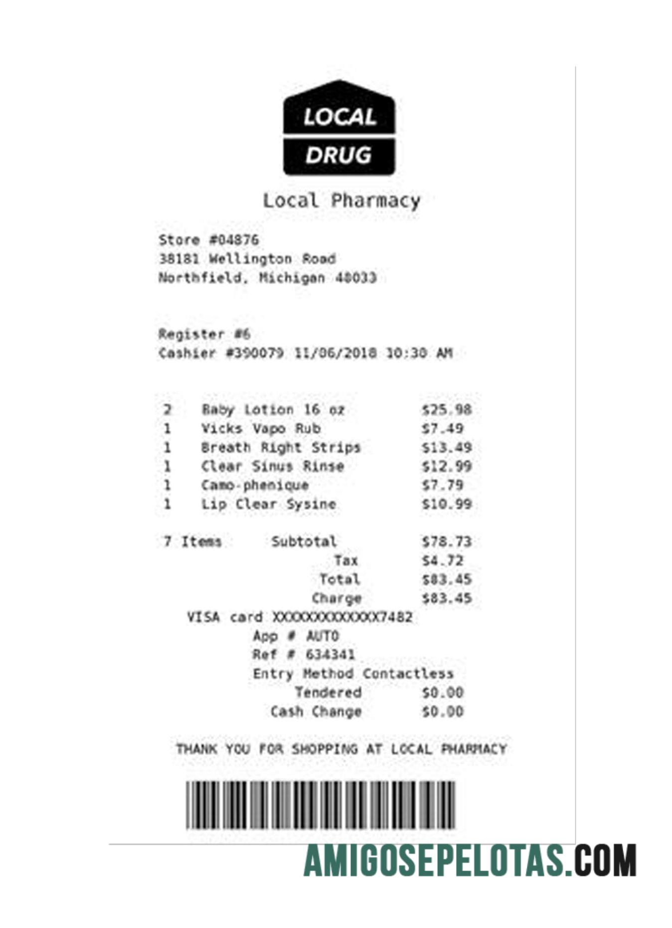 Local Drug Pharmacy Pembayaran check makering