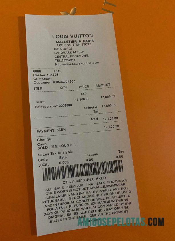 Louis Vuitton Pembayaran Kwitansi pratinjau