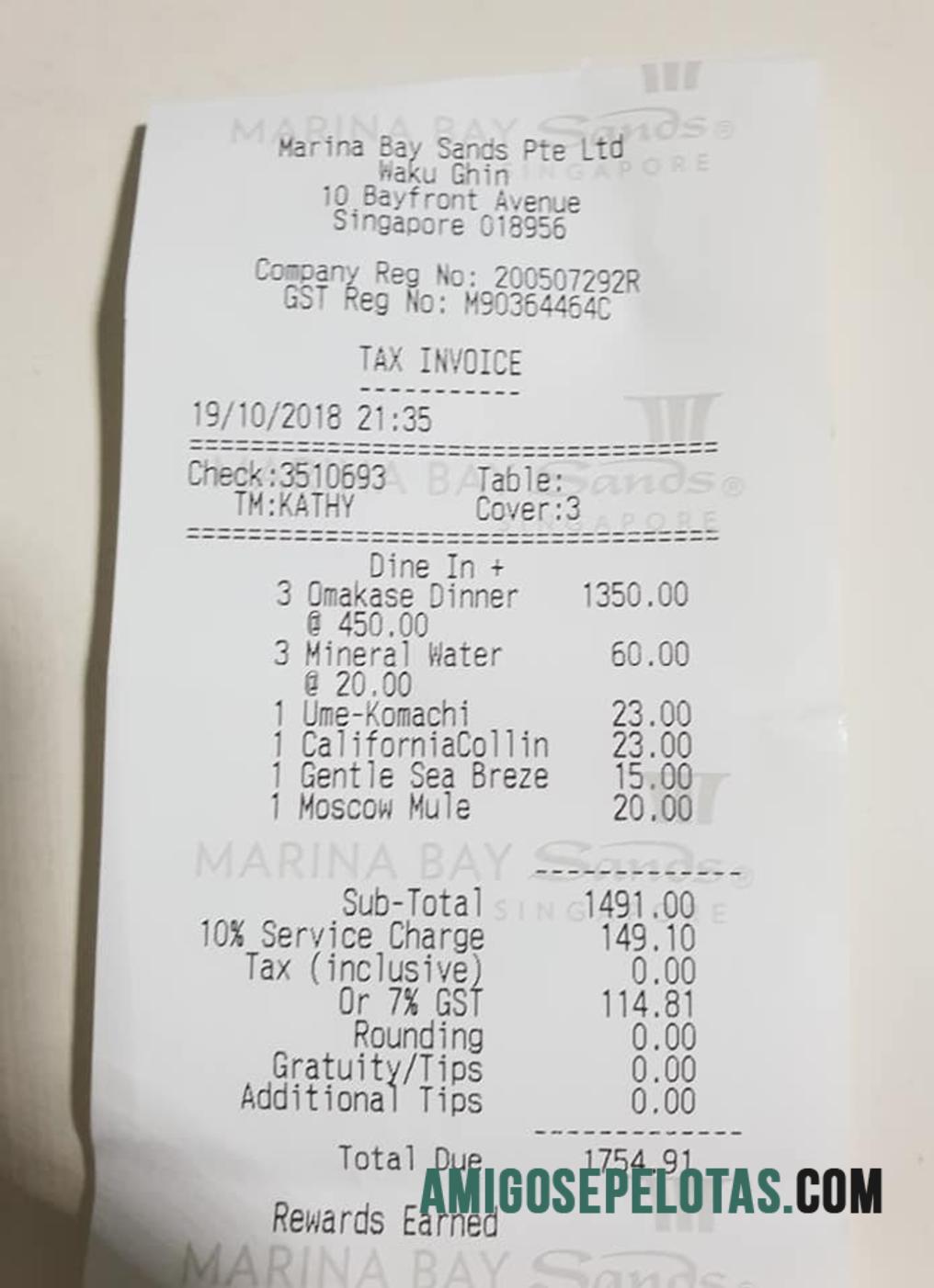 Marina Bay Sands Pembayaran check desain