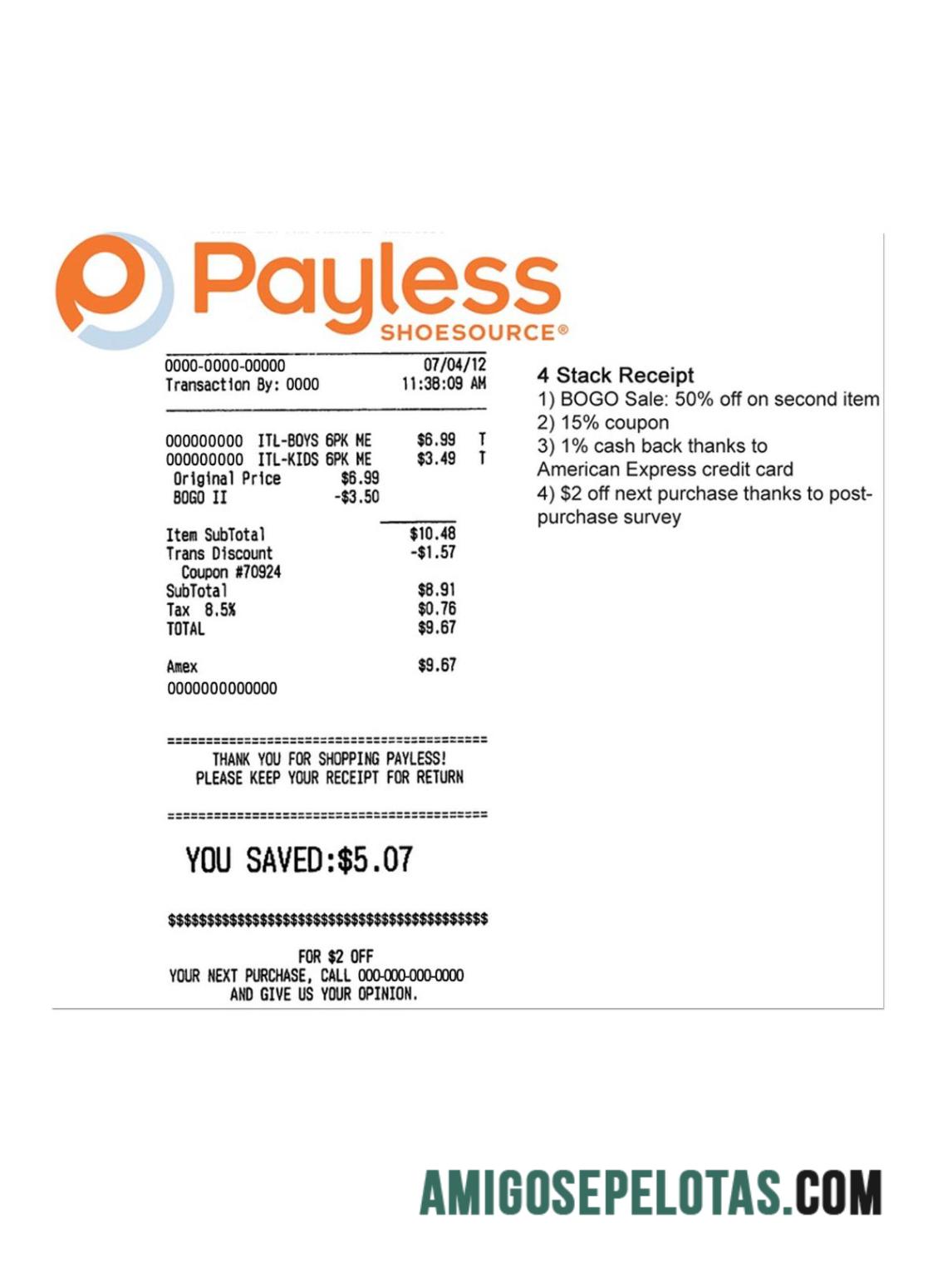 Payless Pembayaran check desain
