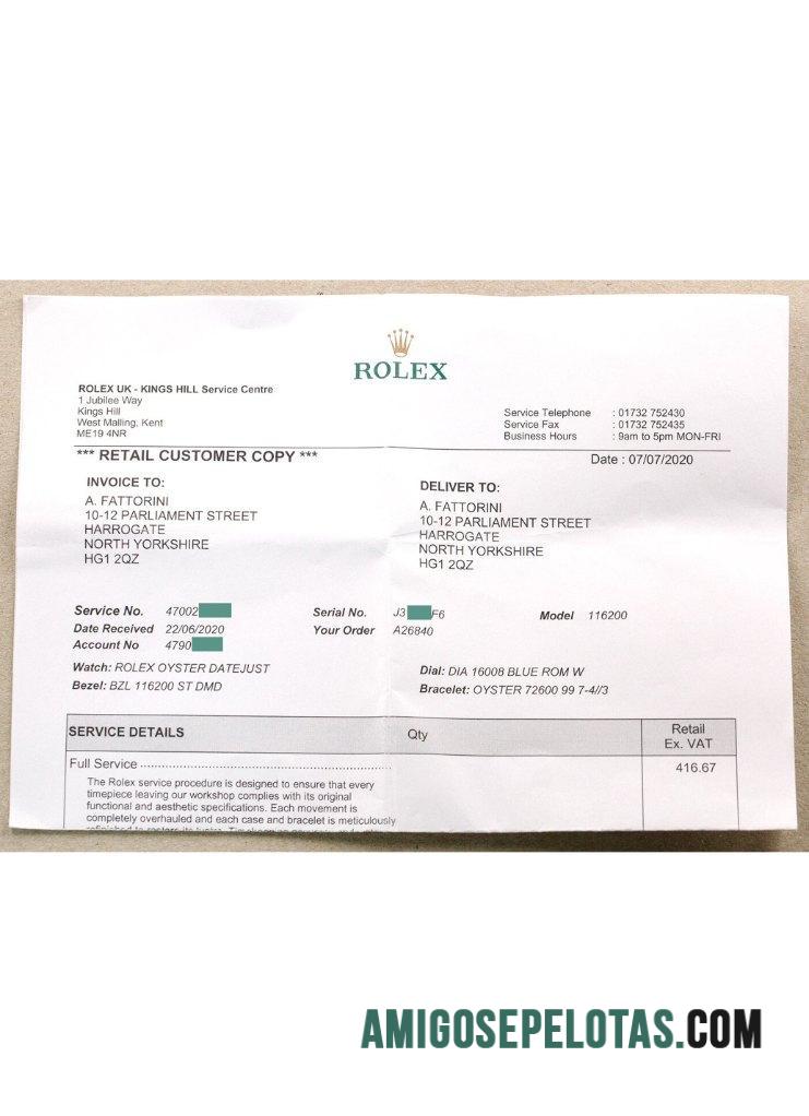 Rolex Perusahaan Pembayaran check pratinjau