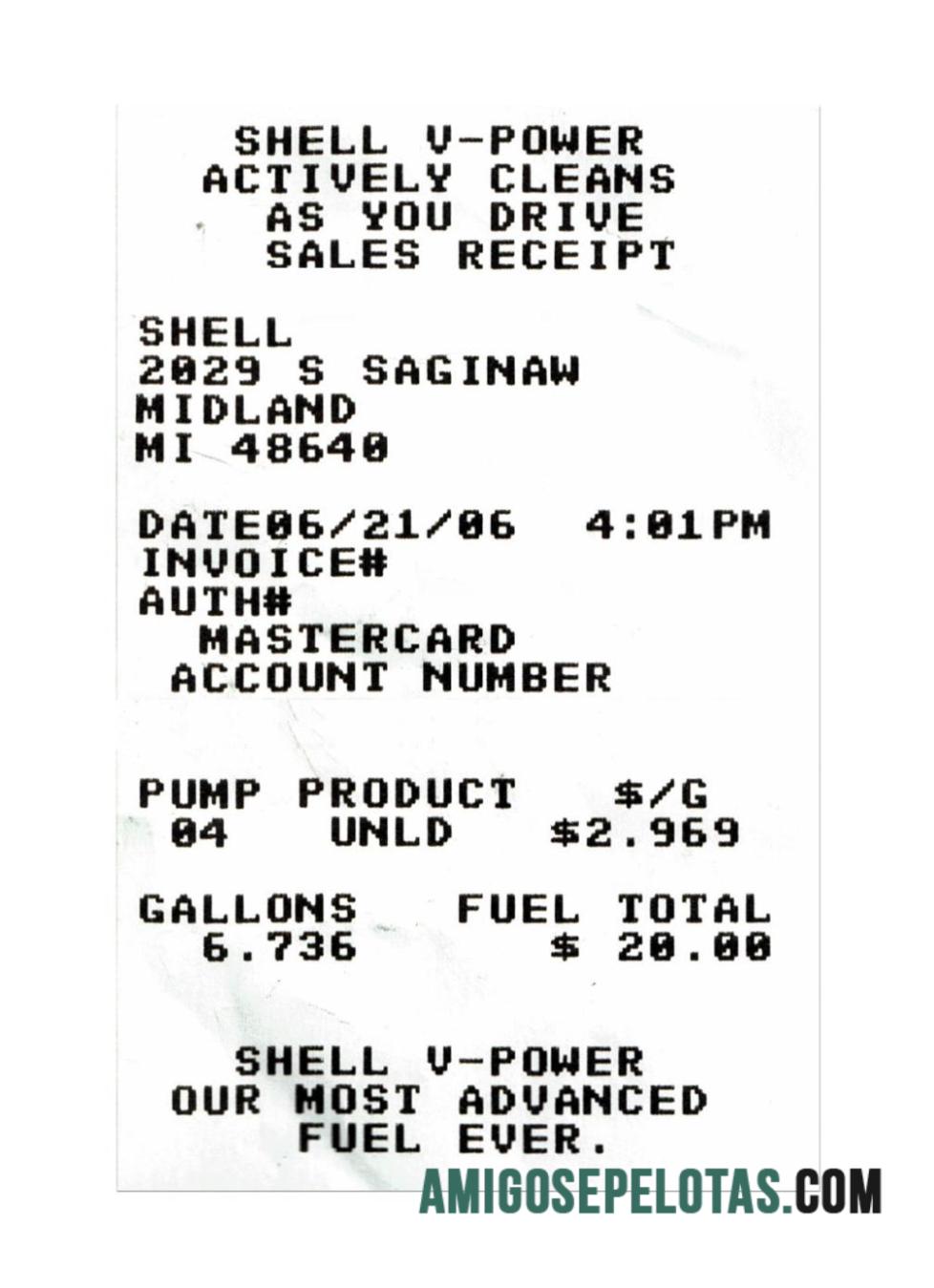 Shell V Power Pembayaran Kwitansi makering