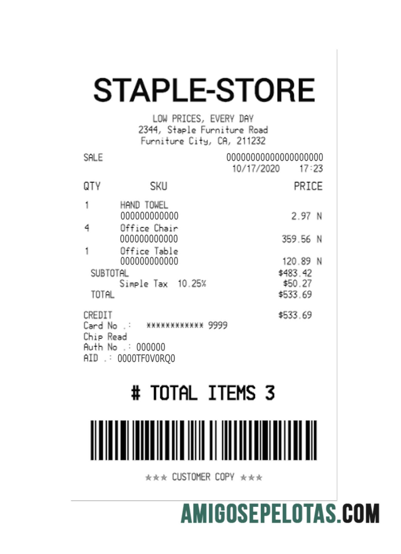 Staple Store Pembayaran check makering