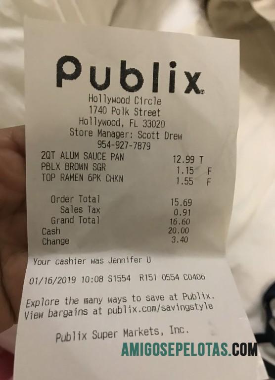 AS Publix supermarket Pembayaran Kwitansi makering