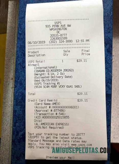 AS Usps Pembayaran Kwitansi sampel
