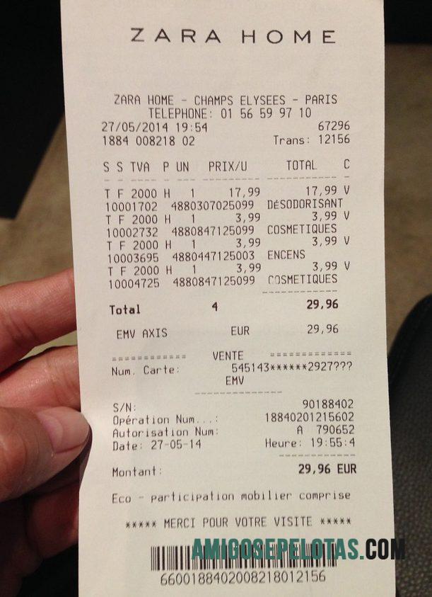 Zara home Pembayaran check templat