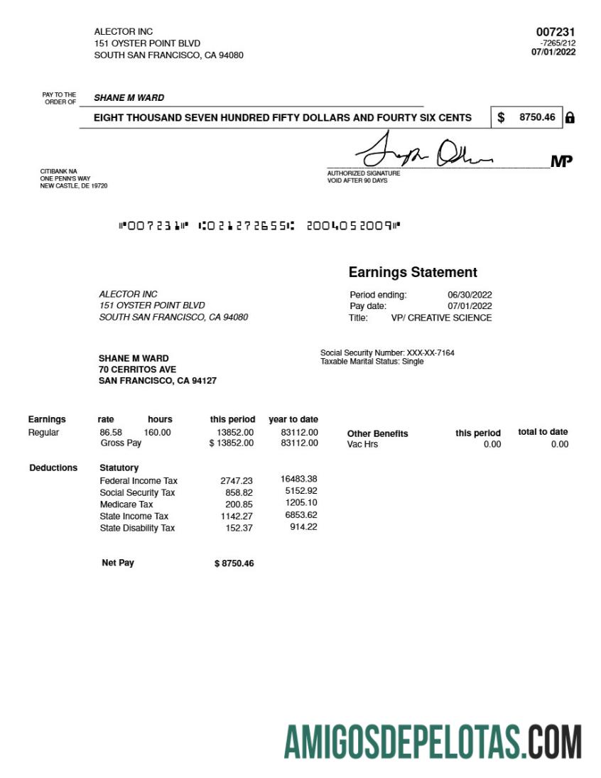 Profesional ALECTOR INC earnings laporan templat in Word and PDF format.PDF, 1