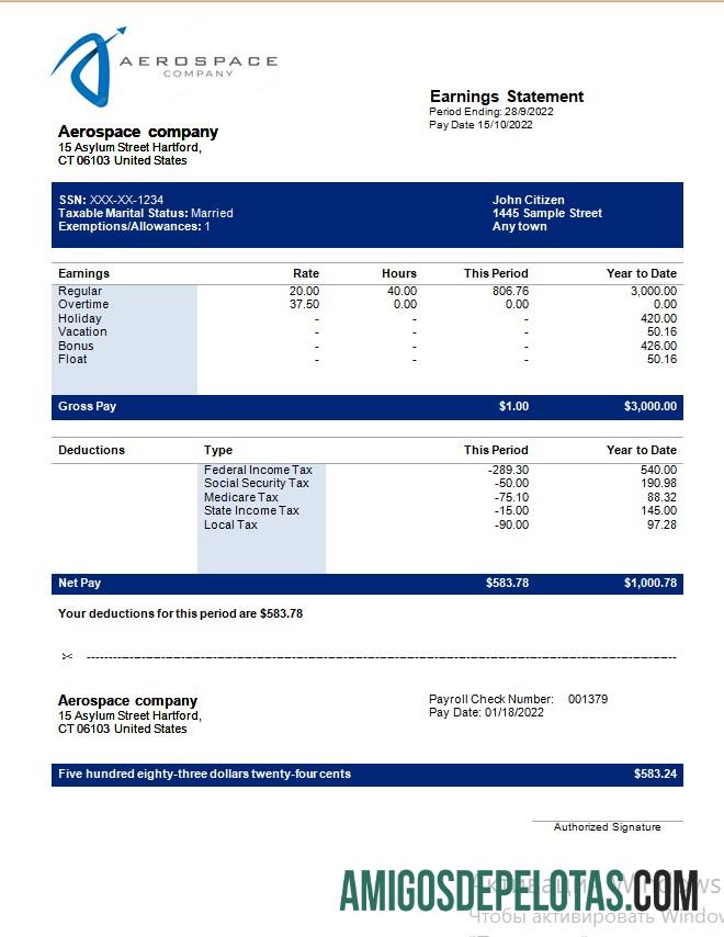 Aerospace Perusahaan earning laporan in Word and PDF format pratinjau