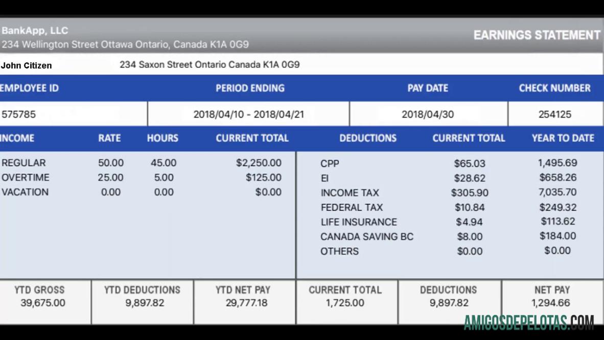 Kanada BANKAPP LLC earning laporan in Excel and PDF format desain
