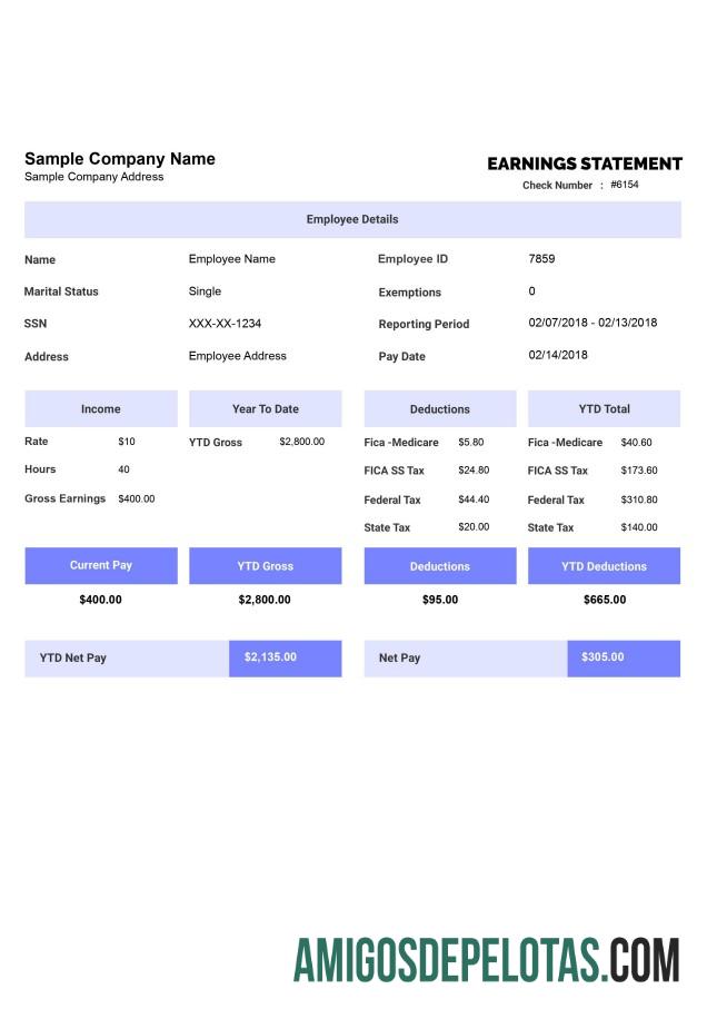 Premium EARNINGS laporan templat Word and PDF format, versi 2