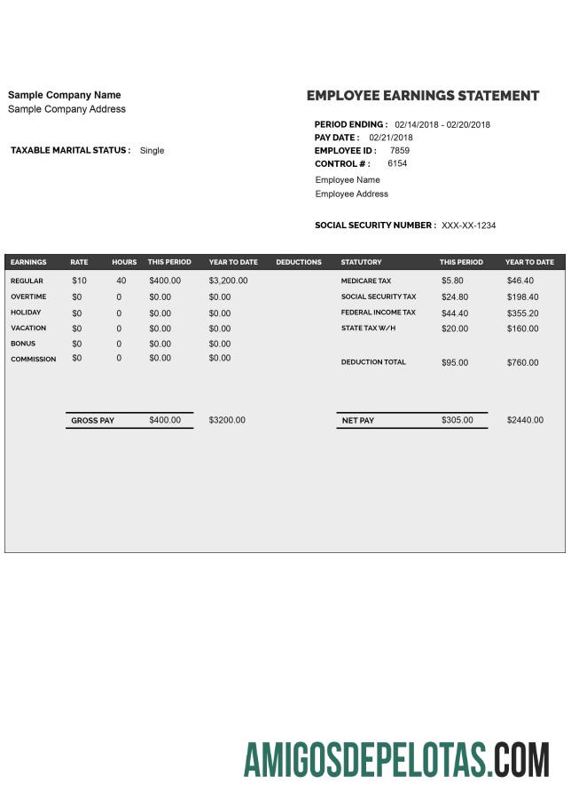Premium EMPLOYEE earnings laporan templat Word and PDF format