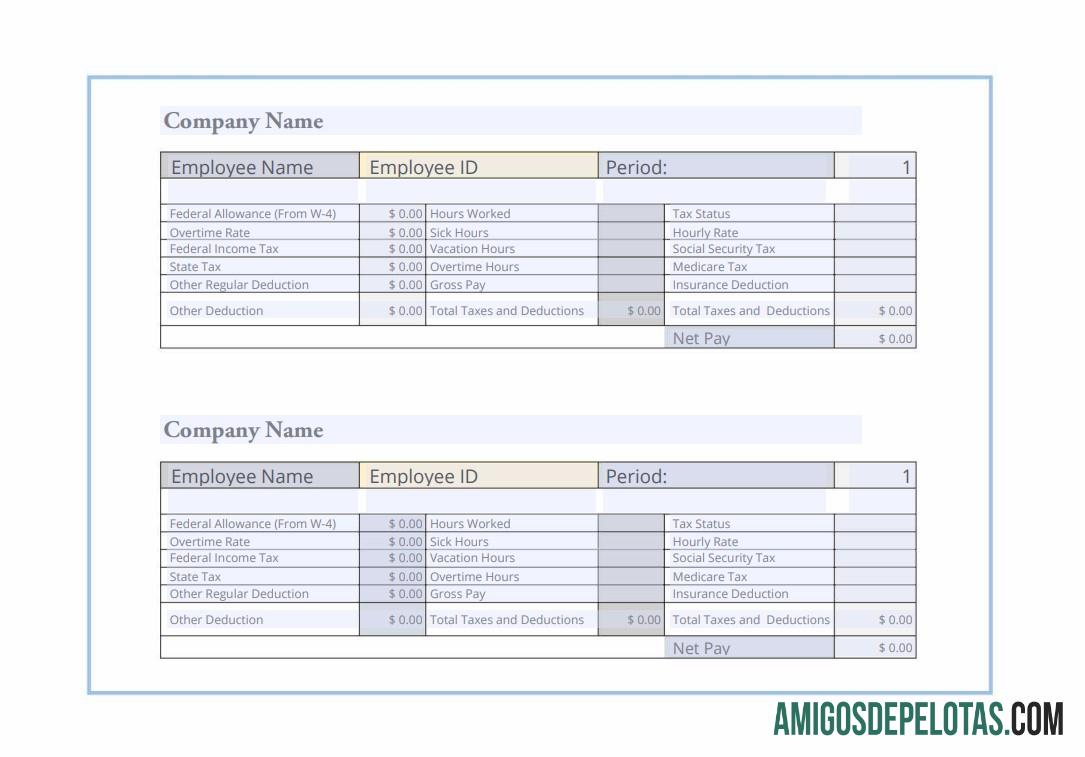 Employee pay stub versi 3 PDF and Word format makering