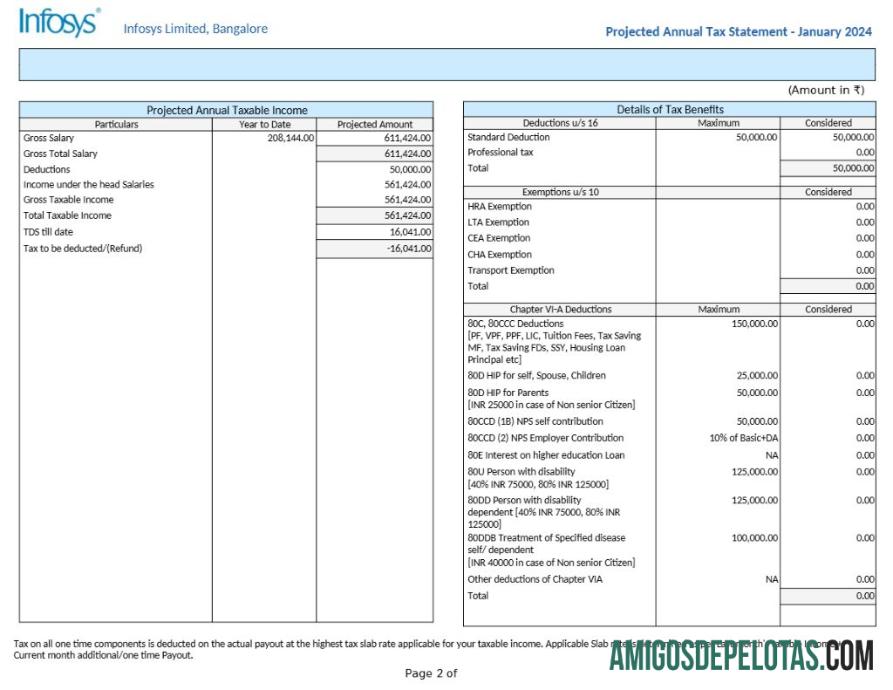 Realistis Infosys Teknologi Perusahaan salary slip templat in Word and PDF format.PDF, 2