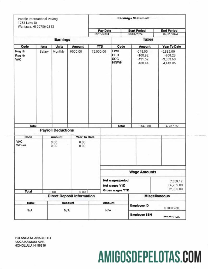 Berkualitas Pacific International Paving earnings laporan templat in Word and PDF format.PDF, 1