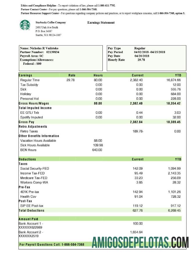 Profesional Starbucks Coffee Perusahaan earnings laporan templat in Word and PDF format.PDF, 1