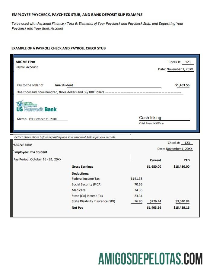 Premium employee paycheck, paycheck stub and bank Setoran slip Word and PDF templat