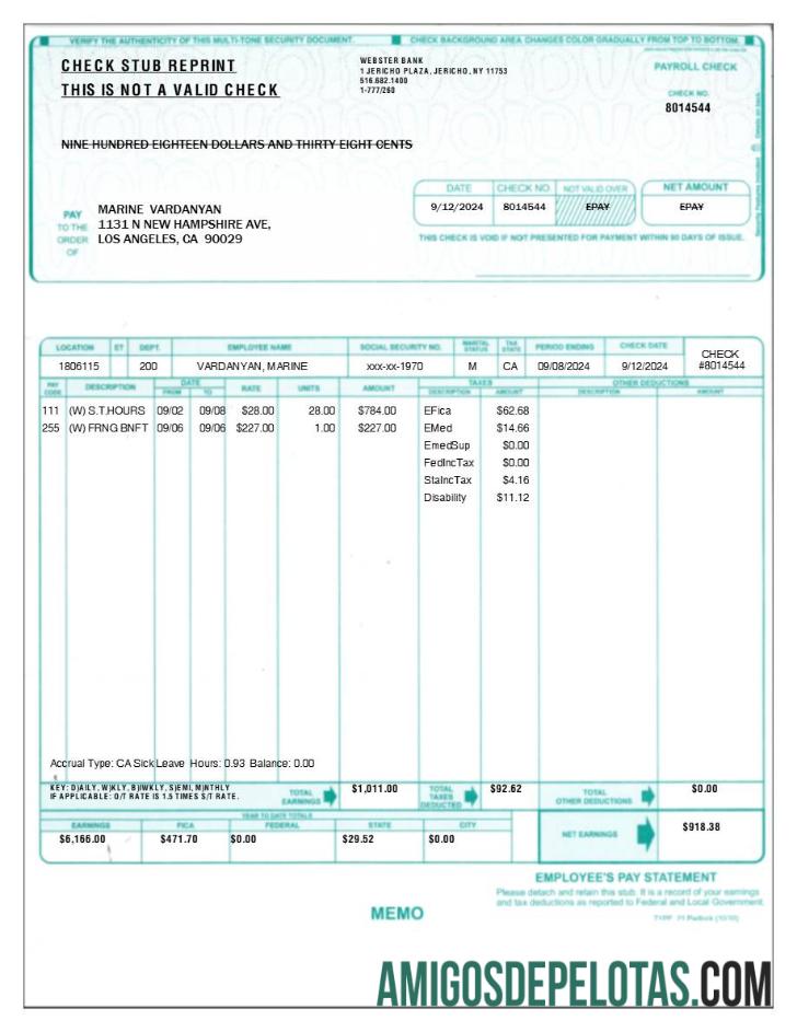 Realistis employee's pay laporan templat in Word and PDF format.PDF, 1