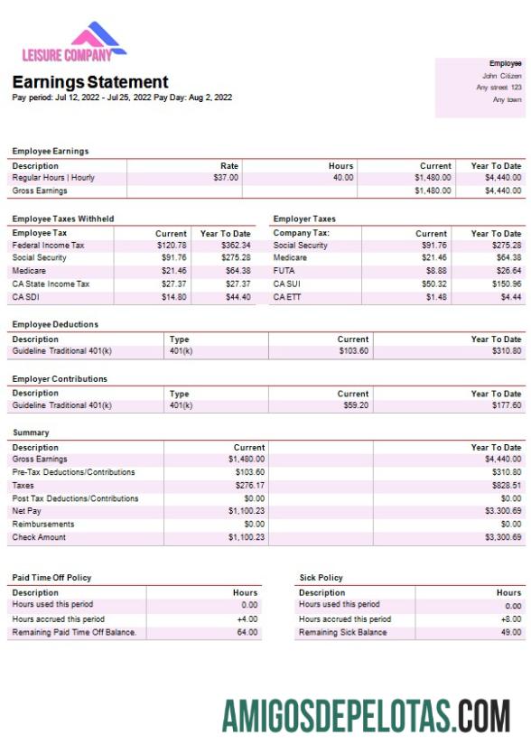Dapat Diedit leisure Perusahaan payroll templat in Word and PDF format
