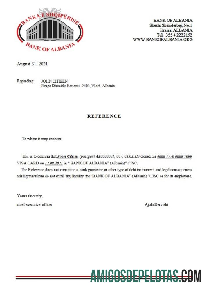 Albania bank of Albania closure Referensi desain