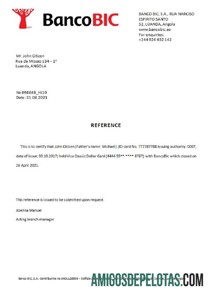 Angola Bancobic closure Referensi makering