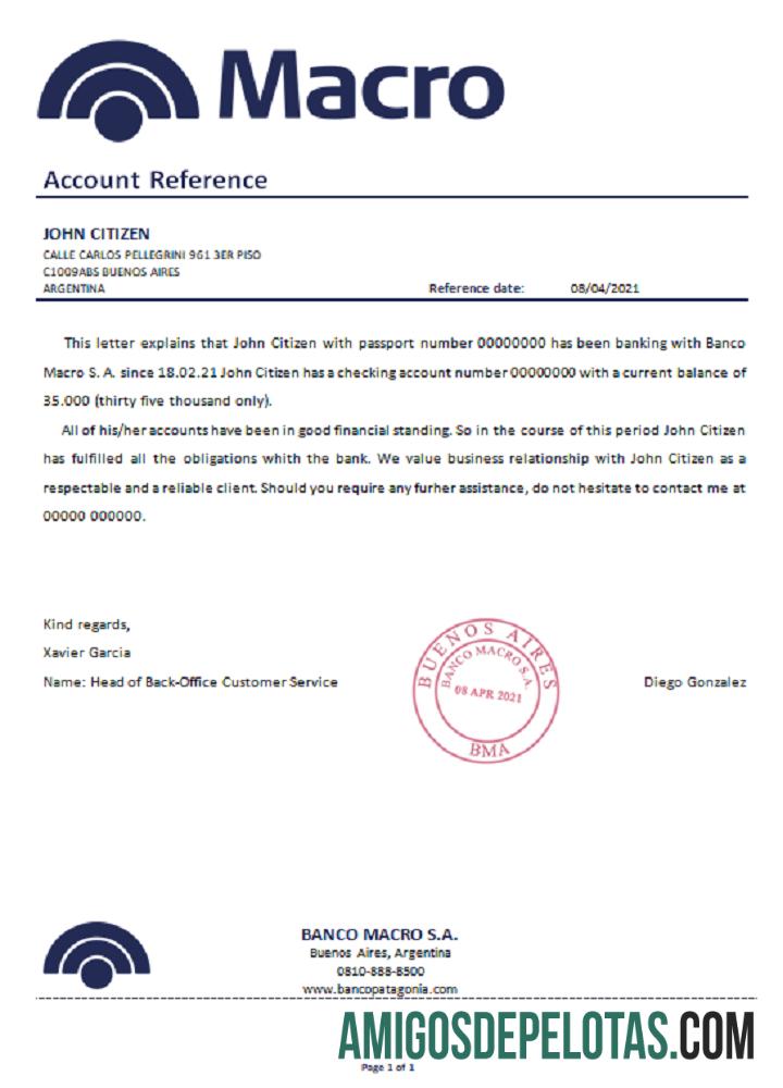 Argentina Banco Macro Referensi desain