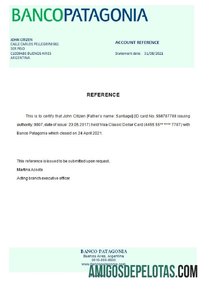 Argentina Bancopatagonia closure Referensi desain