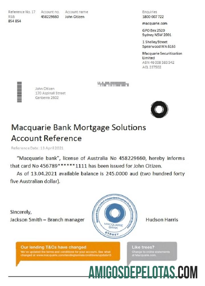 Australia Macquarie Referensi desain
