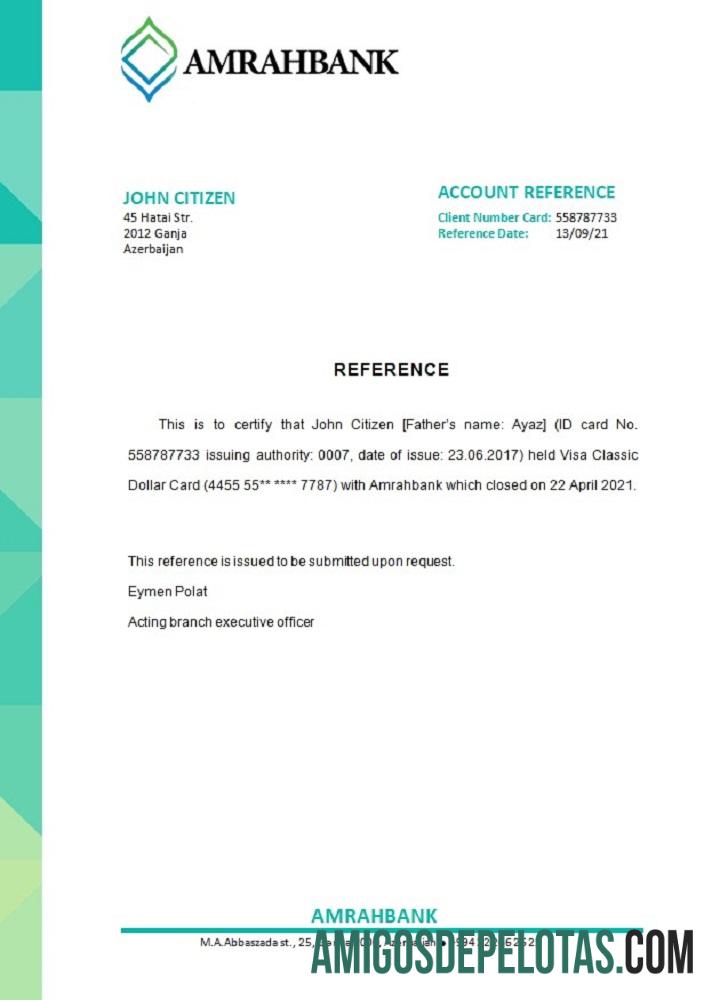 Azerbaijan Amrahbank closure Referensi desain