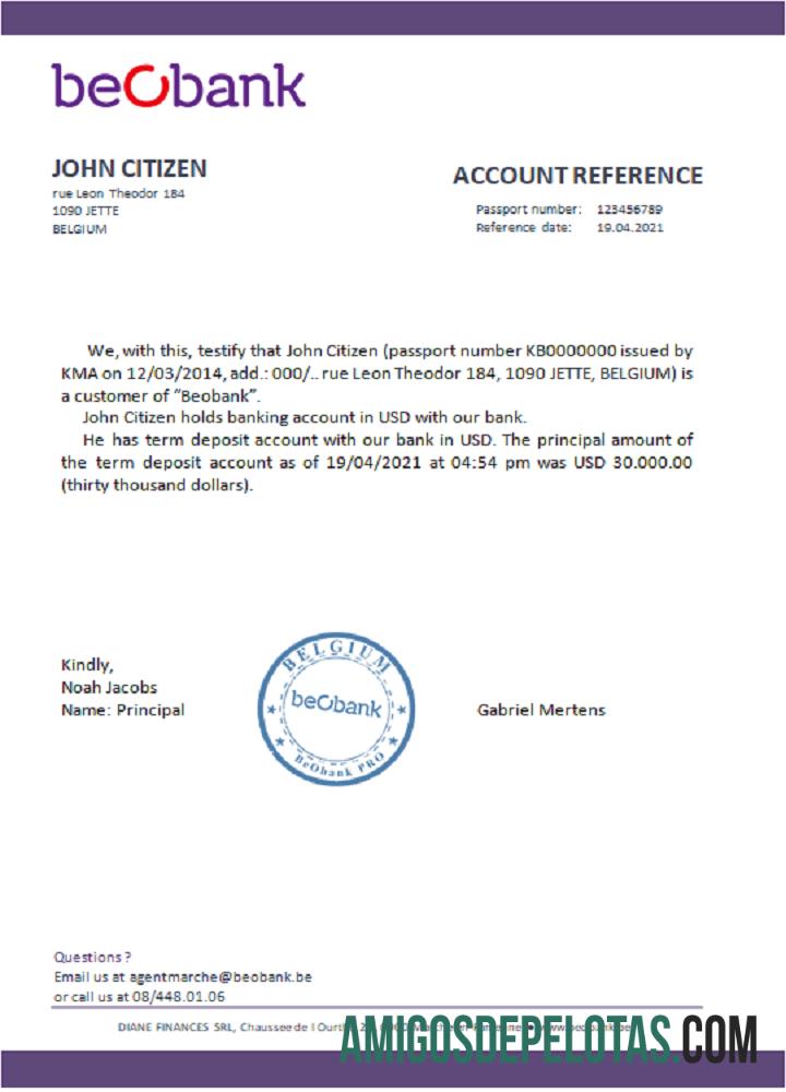 Belgia Beobank Referensi desain