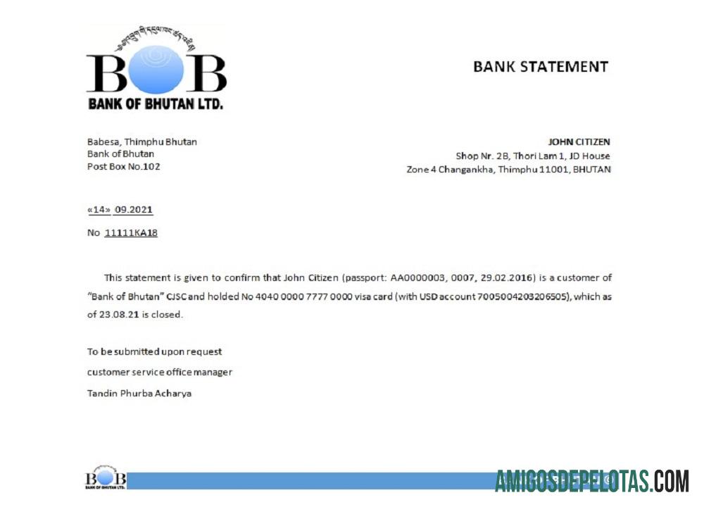 Bhutan bank of Bhutan closure Referensi templat