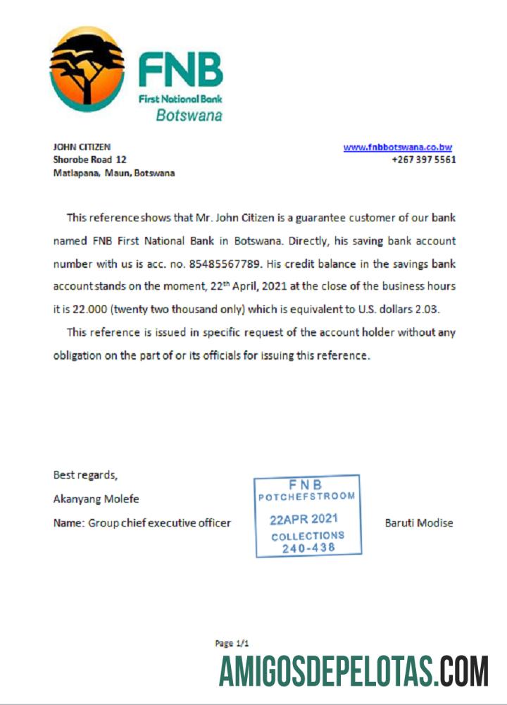 Botswana FNB of Botswana Referensi pratinjau
