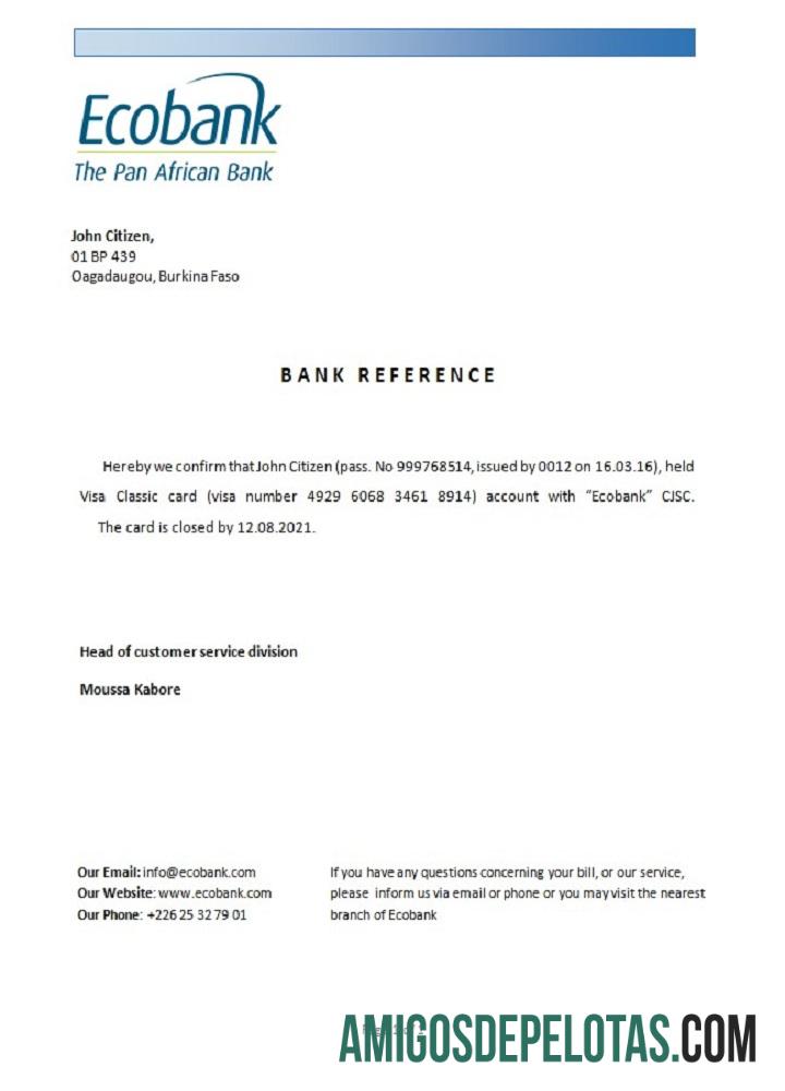 Burkina Faso Ecobank closure Referensi pratinjau