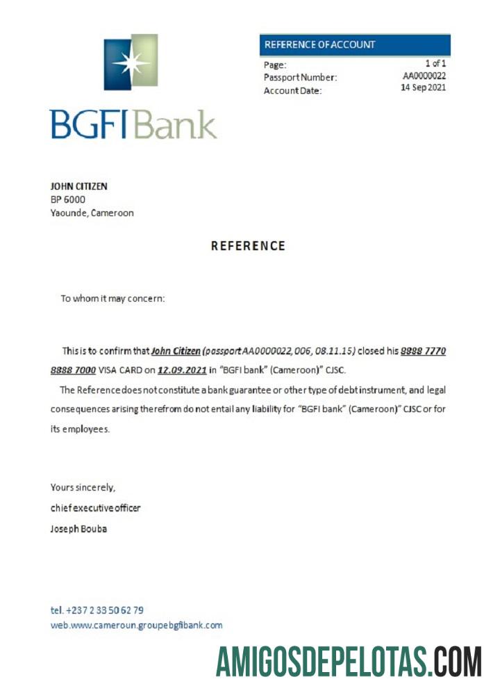 Kamerun BGFI bank Bonapriso closure Referensi pratinjau