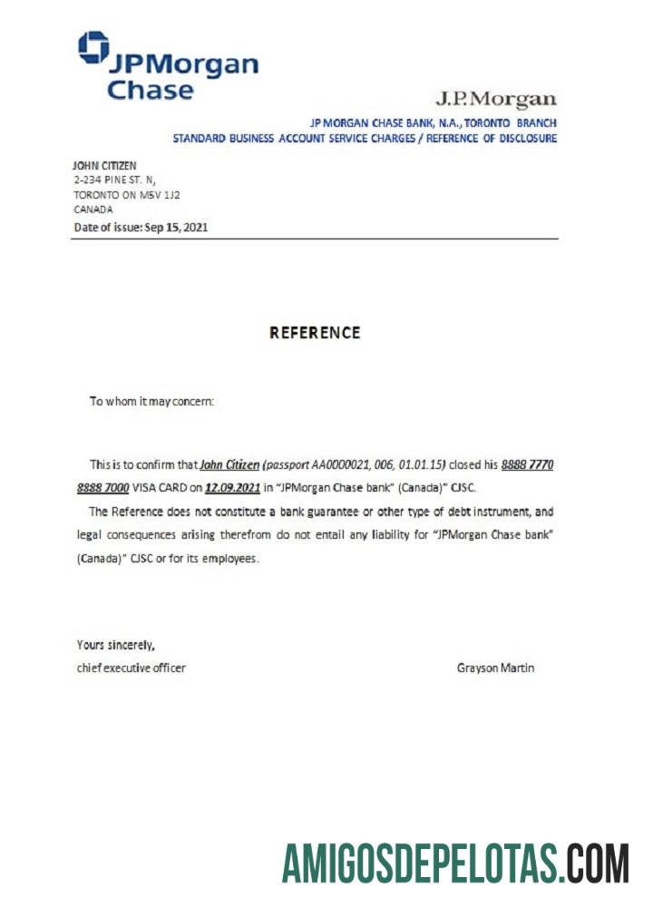 Kanada JP Morgan Chase closure Referensi pratinjau